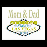 Mom & Dad Las Vegas Golden Anniversary Postcard postcards