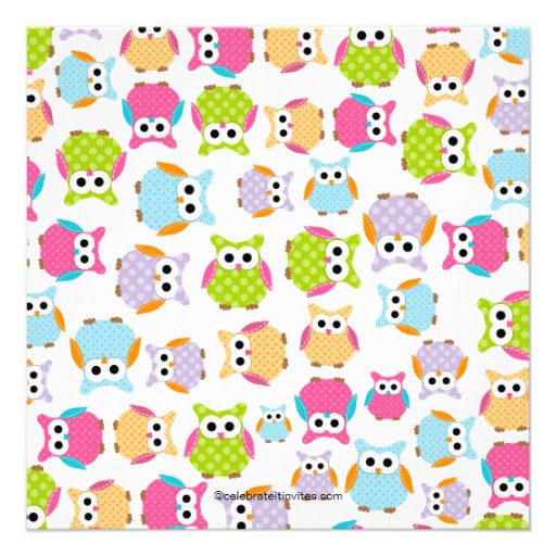 Mom & Dad Owls with Baby Owl Neutral Baby Shower Invite