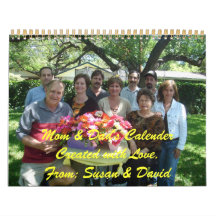 Mom & Dad's 2008 Calender Calendar