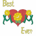 Mom Daisy Heart embroidered shirts