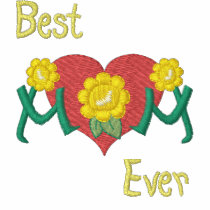 Mom Daisy Heart embroidered shirts by Embroidery4U Mom Daisy Heart embroidered shirts