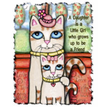 Mom & Daughter Cat Friends T-Shirt by jamiecreates1 Mom & Daughter Cat Friends T-Shirt