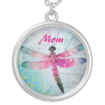 Mom DragonFly Vintage Necklace