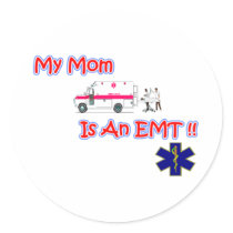 Mom EMT Sticker by RealSlogans Mom EMT Sticker