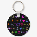 MOM Fashion Keychain Black by ArtChick82 MOM Fashion Keychain Black