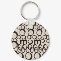 MOM Fashion Keychain "Canvas" Brown by ArtChick82 MOM Fashion Keychain "Canvas" Brown