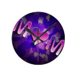 MoM heart design Wallclocks