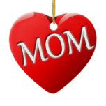 Mom Heart Ornament ornaments