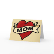 Mom Heart Tattoo cards