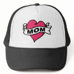 Mom Heart Tattoo Hat