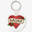 Mom heart tattoo keychain by slamdunksapparel Mom heart tattoo keychain