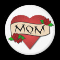 Mom heart tattoo magnet by slamdunksapparel Mom heart tattoo magnet