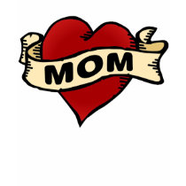 Mom heart tattoo t-shirt by holiday_tshirts Mom heart tattoo t-shirt