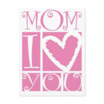 mom I love you postcards