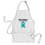 Mom - I Wear Teal Ribbon Stylish Apron