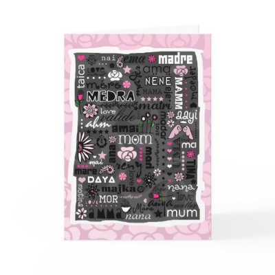 Mom In Different Languages Mother's Day Card