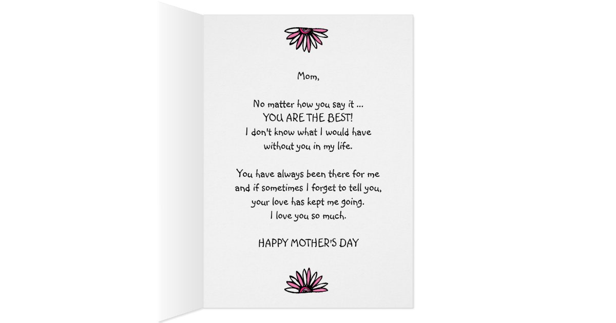 MOM IN DIFFERENT LANGUAGES MOTHER'S DAY CARD Zazzle