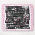 MOM IN DIFFERENT LANGUAGES MOUSEPAD