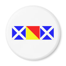 mom in nautical code flags magnets