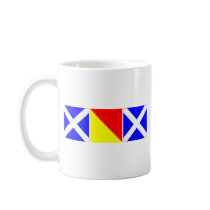mom in nautical code flags coffee mugs