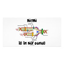 Mom Is In My Genes photo cards by wordsunwords Mom Is In My Genes photo cards