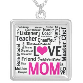 Mom is LOVE, Inspiration, and So Much More Necklace
