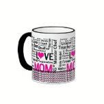 MOM is LOVE, Mother's Day, Mom's Birthday mugs