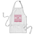 Mom Is Wow Upside Down-BBQ Apron by 4u2bunique Mom Is Wow Upside Down-BBQ Apron