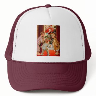 Mom Kisses Santa Claus