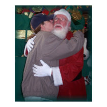 mom kissing santa posters by dropee1 mom kissing santa posters