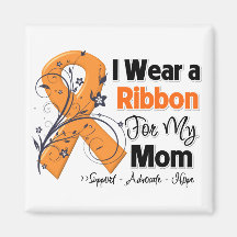 Mom - Leukemia Ribbon Refrigerator Magnet