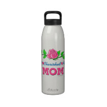 Mom Loved Cherished Adored water bottles