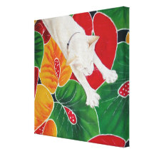 Mom-ma Cat Canvas Art Print Gallery Wrapped Canvas