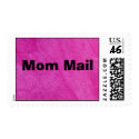 Mom Mail pink postage stamp by bonnievoyage Mom Mail pink postage stamp