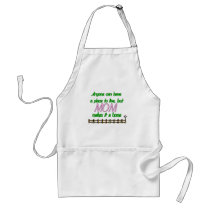 Mom makes a home aprons
