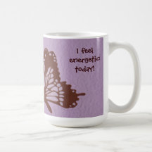 Mom More Coffee mug Energetic Baby Humor Butterfly