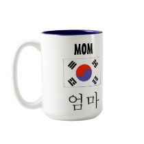 Mom Mug with Korean Flag