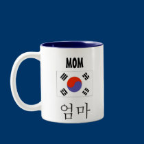Mom Mug with Korean Flag mugs