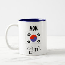 Mom Mug with Korean Flag