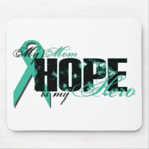 Mom My Hero - Ovarian Hope Mouse Mats
