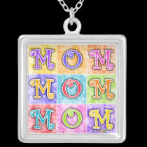 MOM Necklace in pop art necklaces