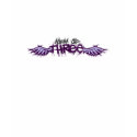 Mom of Three purpleish t-shirts