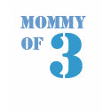 Mom of Three t-shirts by sheltodd Mom of Three t-shirts