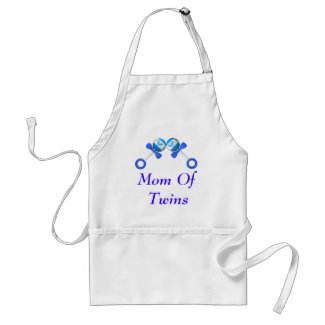 Mom Of Twin Boys Apron apron