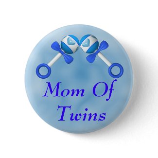 Mom Of Twin Boys Button button