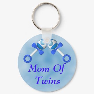 Mom Of Twin Boys Keychain keychain