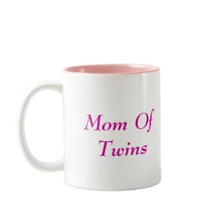 Mom Of Twin Girls Coffee Mug mug