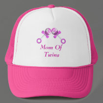 Mom Of Twin Girls Hat by packratgraphics Mom Of Twin Girls Hat