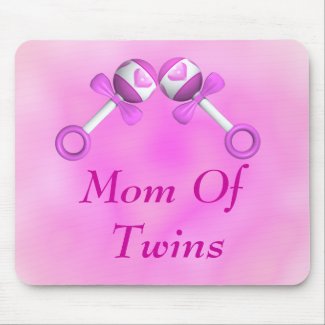 Mom Of Twin Girls Mousepad mousepad