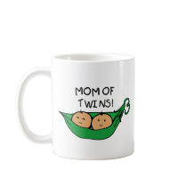 Mom of Twin Pod Coffee Mug
